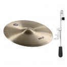 Stagg 6" SH Medium Splash & Gear4music Deluxe Weighted Cymbal Arm