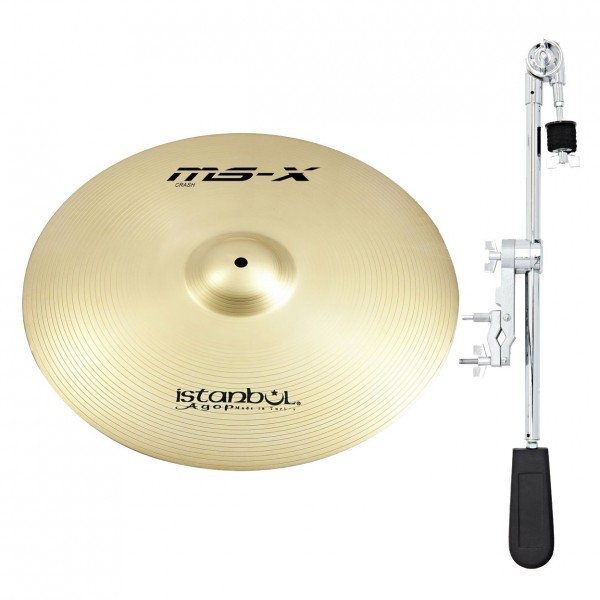 Istanbul Agop 10" MS-X Splash & Gear4music Deluxe Weighted Cymbal Arm