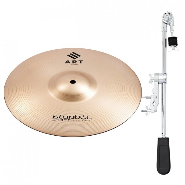 Istanbul Agop ART 10'' Splash & Gear4music Deluxe Weighted Cymbal Arm