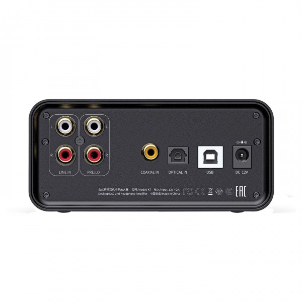 FiiO K7 Desktop DAC and Headphone Amp - Connections