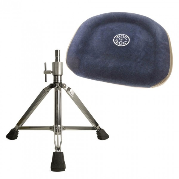 Roc N Soc Square Seat & Three Leg High Base, Blue