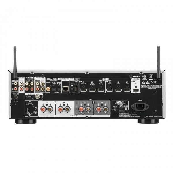 Denon DRA-900H 2 Channel AV Receiver, Silver - Remote