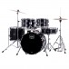 Mapex Comet Series Compact 18'' Drum Kit, Dark Black w/Extra Crash