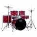 Mapex Comet Series Compact 18'' Drum Kit, Infra Red w/Extra Crash