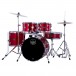 Mapex Comet Series Compact 18'' Drum Kit, Infra Red w/Extra Crash