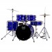 Mapex Comet Series Compact 18'' Drum Kit, Indigo Blue w/Extra Crash