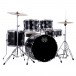 Mapex Comet Series Compact 20'' Fusion Drum Kit, Dark Black