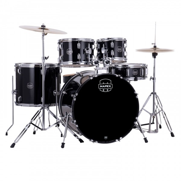 Mapex Comet Series Comapct 22'' Rock Fusion Drum Kit, Dark Black