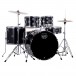 Mapex Comet Serie Kompaktes 22'' Rock Fusion Schlagzeug, Dunkelschwarz