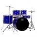 Mapex Comet Series Compact 22'' Rock Fusion Drum Kit, Indigo Blue