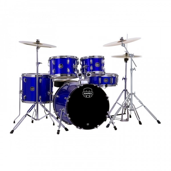 Mapex Comet Series Compact 18'' Drum Kit, Indigo Blue w/Extra Crash