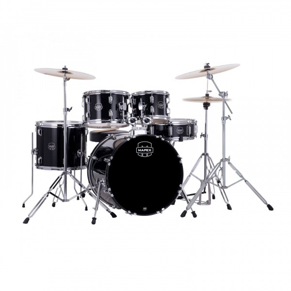 Mapex Comet Series 20'' Fusion Drum Kit, Dark Black w/Extra Crash
