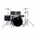 Mapex Comet Series 20'' Fusion Drum Kit, Dark Black w/Extra Crash