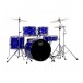 Mapex Comet Series 20'' Fusion Drum Kit, Indigo Blau m/Extra Crash
