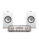 Marantz PM6007 Amp, Silver & KEF Q150 Speakers, White Hi-Fi Package