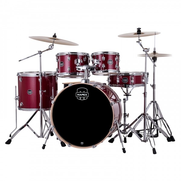 Mapex Venus 22'' 5pc Drum Kit, Crimson Red Sparkle