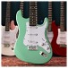 LA Electric Guitar by Gear4music, Seafoam Green