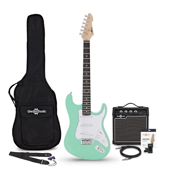 LA Electric Guitar + Amp Pack, Green