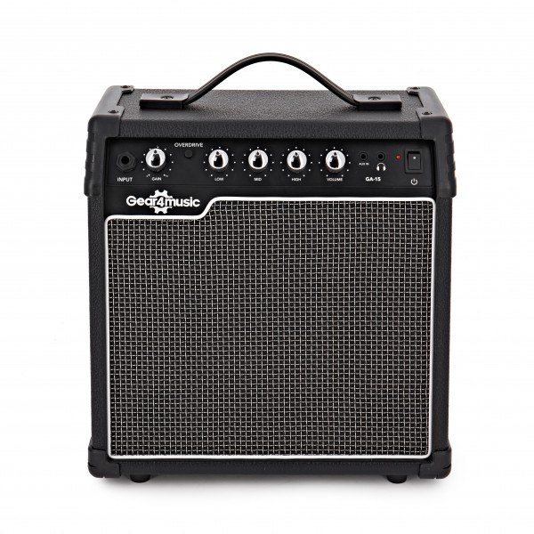 LA Electric Guitar + 15W Complete Pack, Green