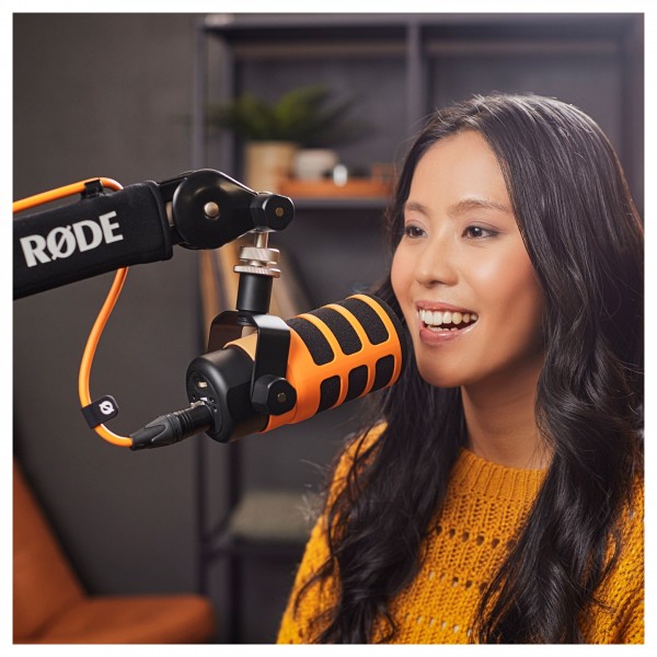 Rode WS14 Pop Filter for PodMic and PodMic USB, Orange - Lifestyle 2