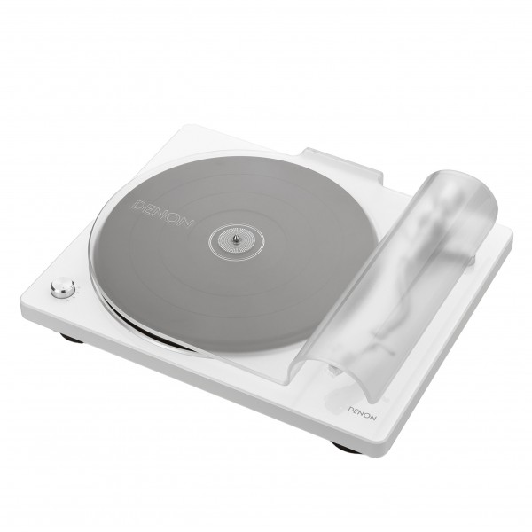 Denon DP-400 Hi-Fi Turntable, White - Cover