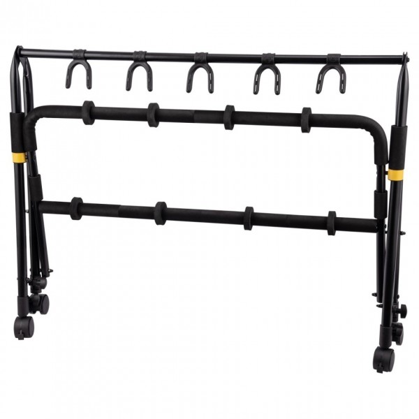 Hercules GS525BPLUS 5 Guitar Display Stand with Casters - Folded