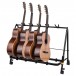 Hercules GS525BPLUS 5 Guitar Display Stand with Casters - In Use