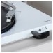Denon DP-450 Hi-Fi Turntable w/ USB, White - USB inserted