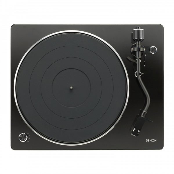 Denon DP-450 Hi-Fi Turntable w/ USB, Black - topdown