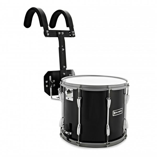 Olympic Marching 14" x 12" Traditional Snare Drum & Top Snare, Black