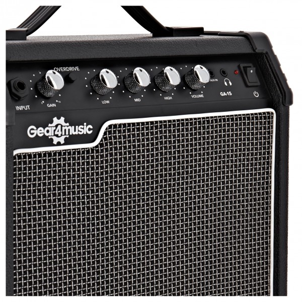 LA Electric Guitar 15W Complete Amp Pack, Seafoam Green