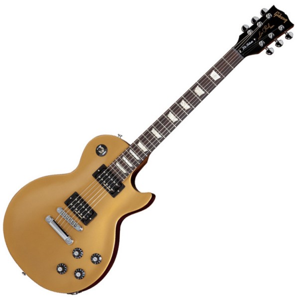 Gibson Les Paul 70s Tribute Electric Guitar, Gold Top Dark Back