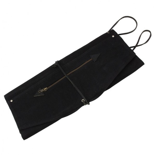 Tackle Waxed Canvas Roll Up Stick Case, Black
