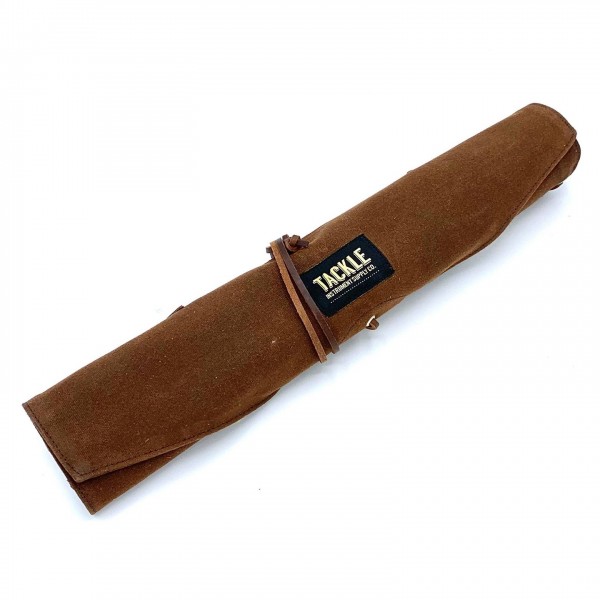 Tackle Waxed Canvas Roll Up Stick Case, Brown