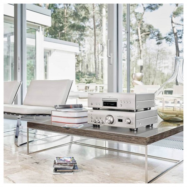 Denon PMA-1600NE Integrated Amplifier w/ DAC Mode, Silver at AV.com