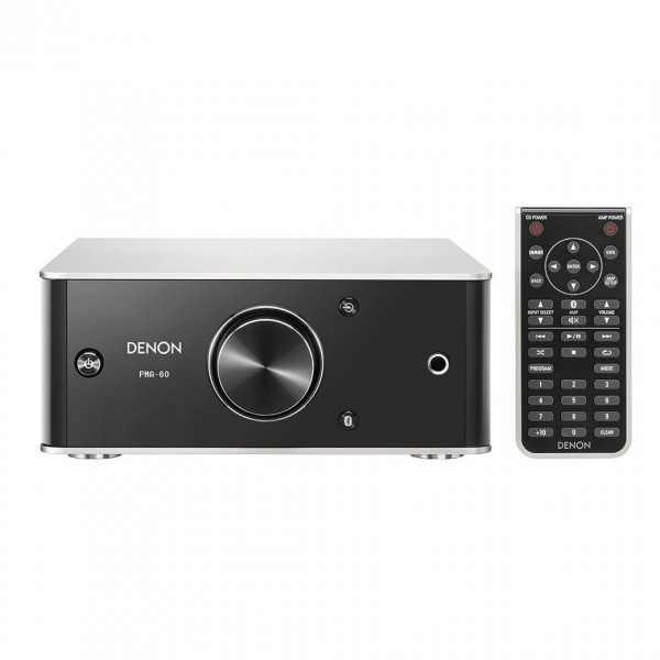 Denon PMA-60 Compact Stereo Amplifier, Black / Silver at AV.com
