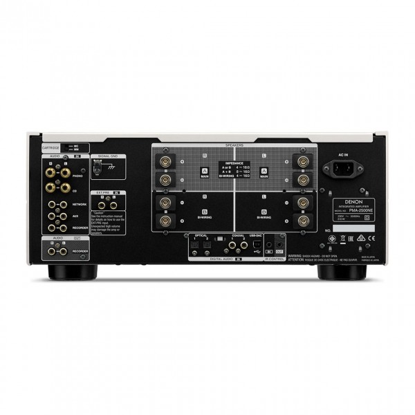 Denon PMA-2500NE Integrated Amplifier w/ DAC Mode, Silver at AV.com