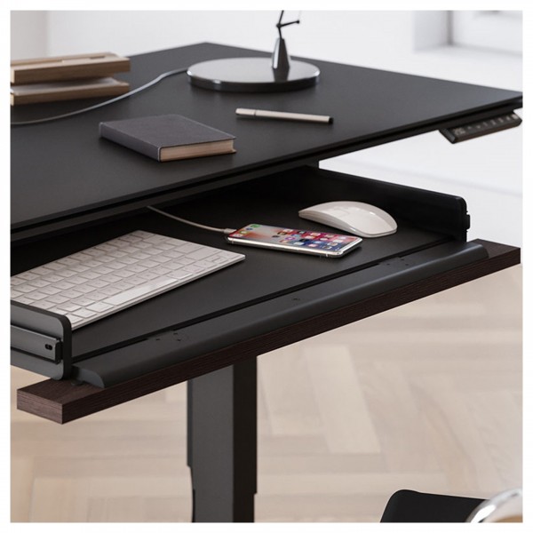 BDI Stance 6659 Keyboard Drawer Black Lifestyle View
