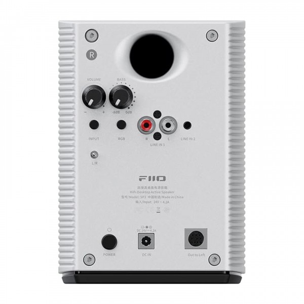 FiiO SP3 Active Desktop Speakers Back View