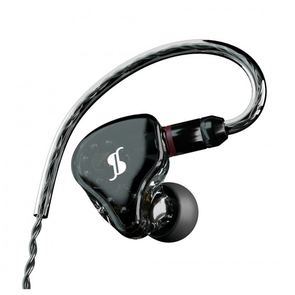 Stagg 3 Driver Sound-Isolating In-Ear Monitors, Black