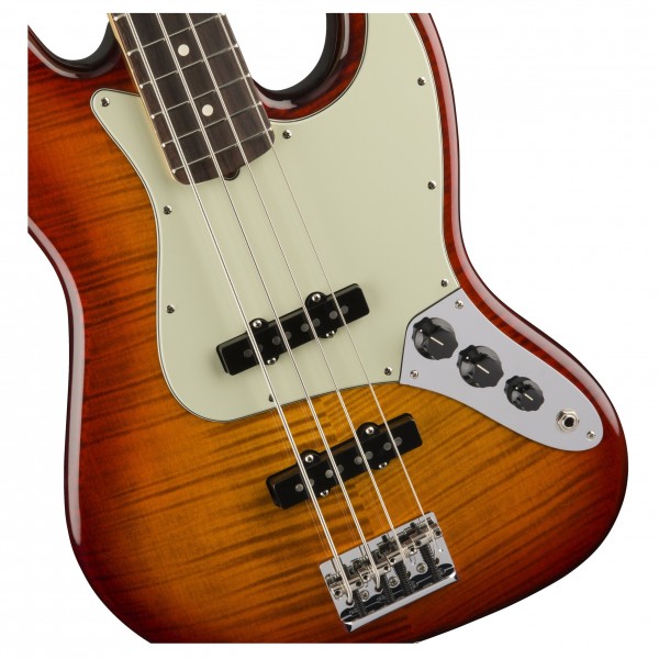Fender LTD American Pro Jazz Bass FMT 2017, Sunburst Close