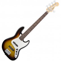 Fender Standard Jazz Bass V 5-String Bass Guitar, RW, Brown