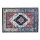 Ahead Armor Tribal Persian Drum Rug, Red & Blue 80 x 64″