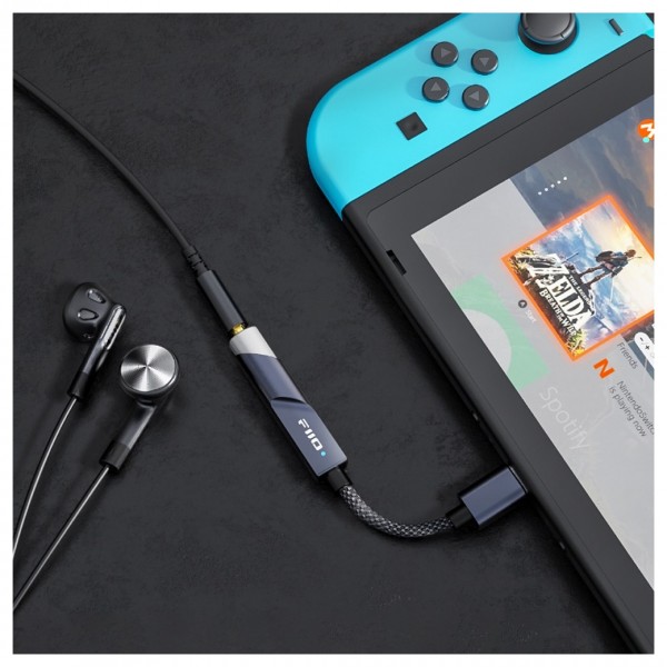 FiiO KA11 DAC and Headphone Amp, USB Type C, Black - gaming