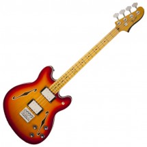 Fender Starcaster Bass, Maple Neck, Aged Cherry Burst