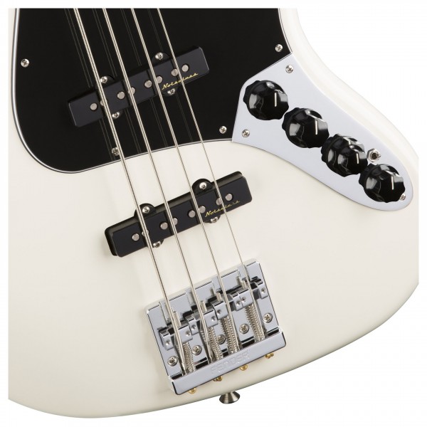 Fender Deluxe Active Jazz Bass, RW, Olympic White | Gear4music