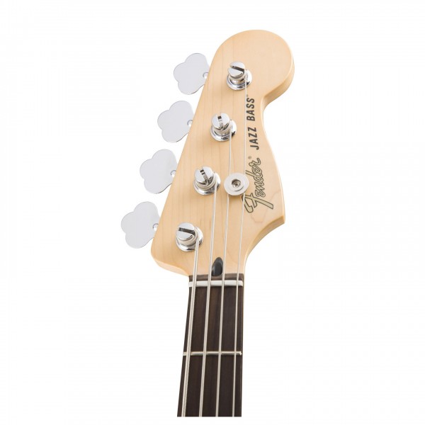 Deluxe Active Jazz Bass Guitar, Olympic White