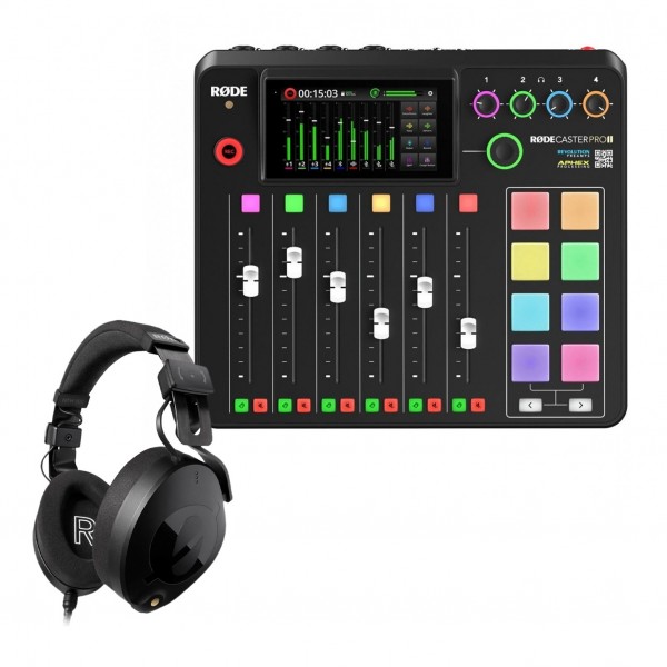 Rode RodeCaster Pro II with Free NTH-100 Headphones - Bundle