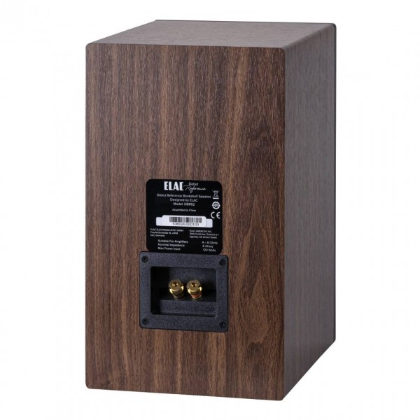 ELAC Debut Reference Dark Walnut Bookshelf Speakers