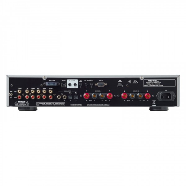 Rotel A12 MKII Integrated Amplifier Black - back